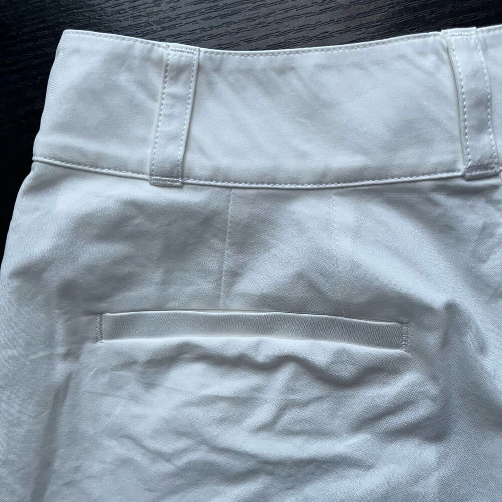 Jenni Kayne Newport Poplin Shorts White Sz 0 Cotton High Rise Pleated Wide Leg - Picture 10 of 13